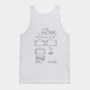 Jump seat carriage Vintage Retro Patent Hand Drawing Tank Top
